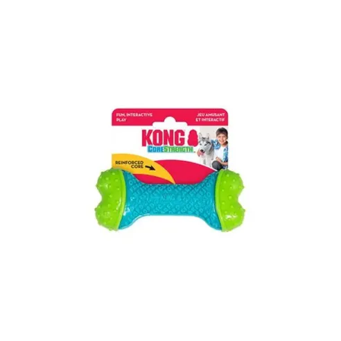 Hračka Kong Dog Corestrength Kost, zeleno-modrá, guma, S/M