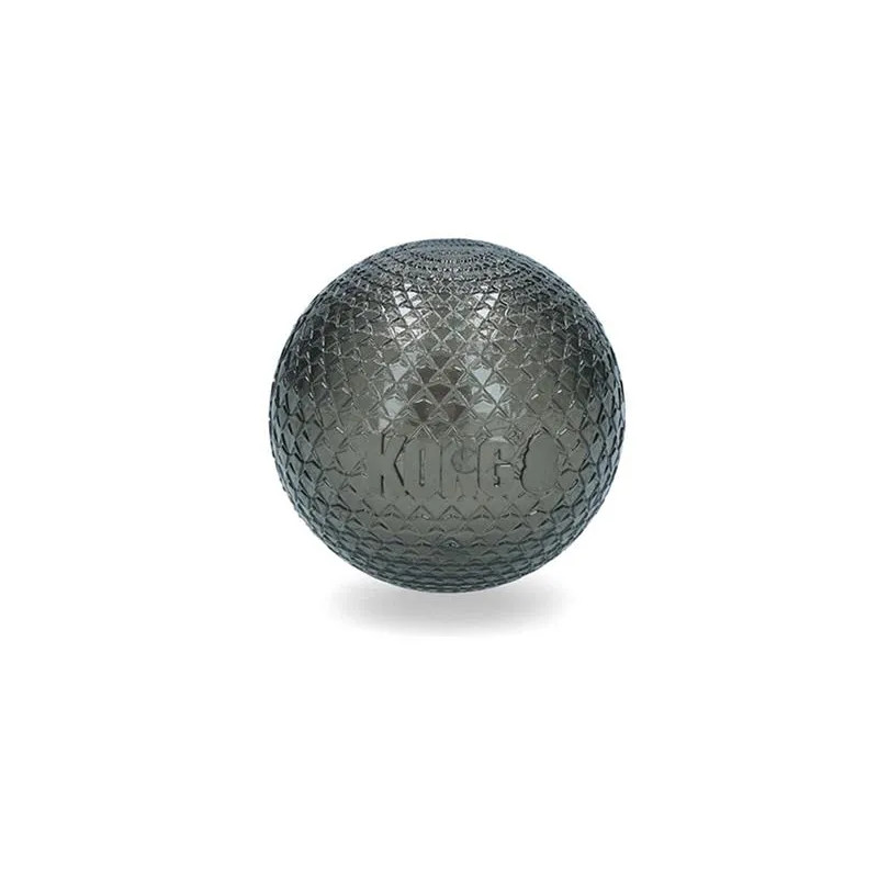 Hračka Kong Dog DuraMax Míček s pískátkem šedý, guma, M - průměr, 6 cm