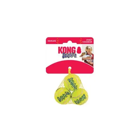 Hračka Kong Dog SqueakAir Míček s pískátkem tenis, guma vulkanizovaná, M (3 ks/bal.)