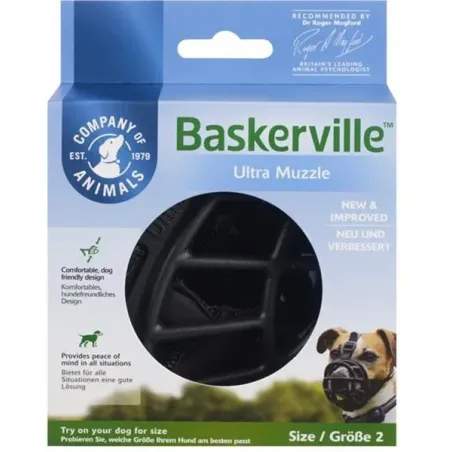 Náhubek Baskerville plast černý pro psa vel.2