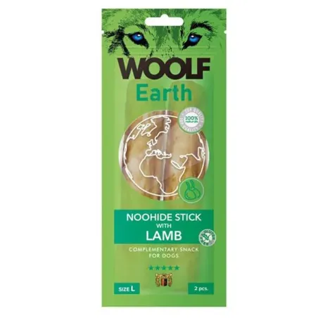 Pamlsek Woolf Dog Earth NOOHIDE L Tyčinky s jehněčím 85 g