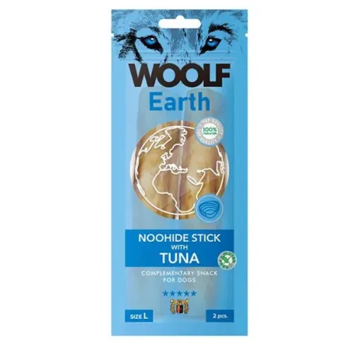 Pamlsek Woolf Dog Earth NOOHIDE L Sticks withTuna 85 g