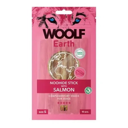 Pochoutka Woolf Dog Earth NOOHIDE S Lososem 90 g