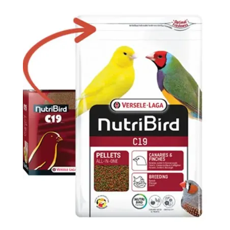 VL Orlux NutriBird C19 - extrudát pro chov, přepeřování a zvýšené nároky kanárů a exotů 3 kg