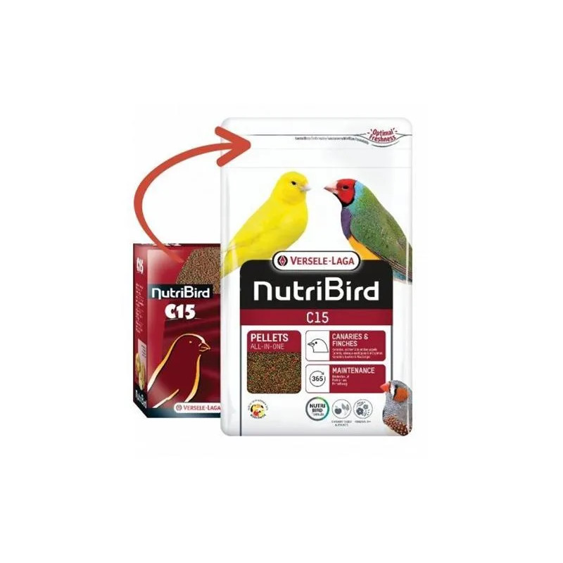 VL Orlux NutriBird C15 - extrudy pro kanárky a exoty na denní krmení 1 kg