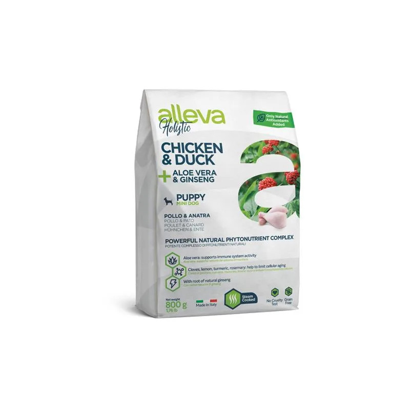 Alleva HOLISTIC pes štěně & junior mini kuře 0,8 kg