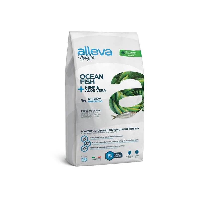 Alleva HOLISTIC pes štěně & junior střední ryba 2 kg