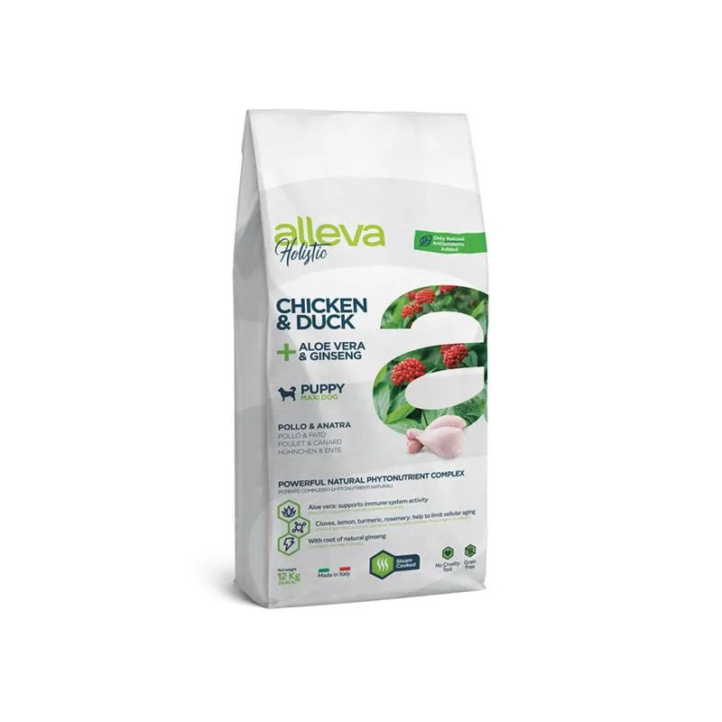 Alleva HOLISTIC dog puppy & junior maxi kuře 12 kg