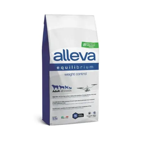 Alleva SP EQUILIBRIUM pes dospělý kontrola hmotnosti všech plemen kuře & mořské ryby 12 kg