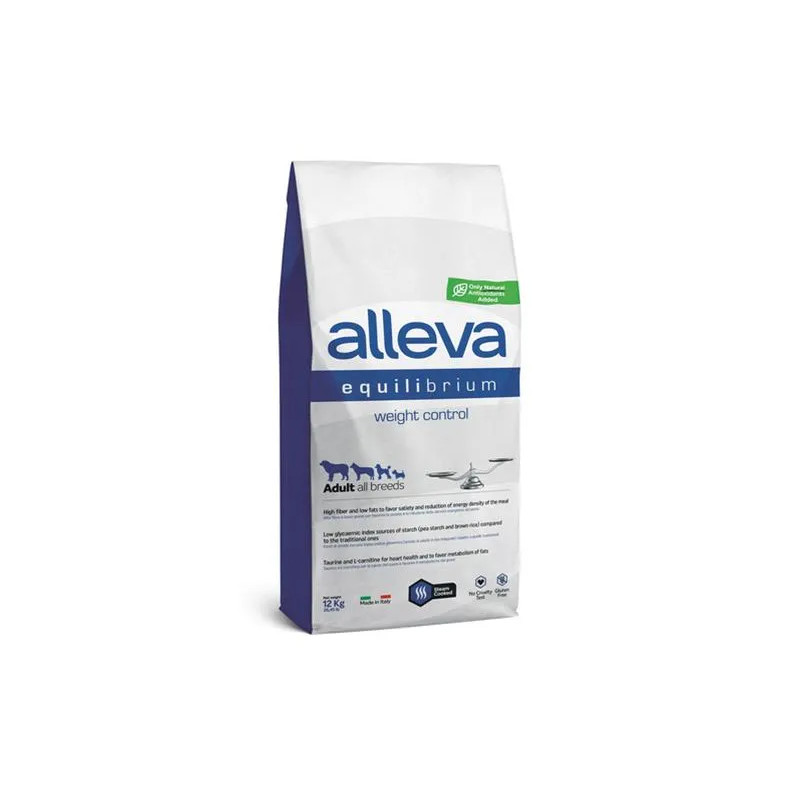 Alleva SP EQUILIBRIUM pes dospělý kontrola hmotnosti všech plemen kuře & mořské ryby 12 kg