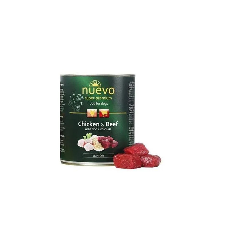 NUEVO dog Junior Chicken & Beef bal. 6 x 800 g konzerva