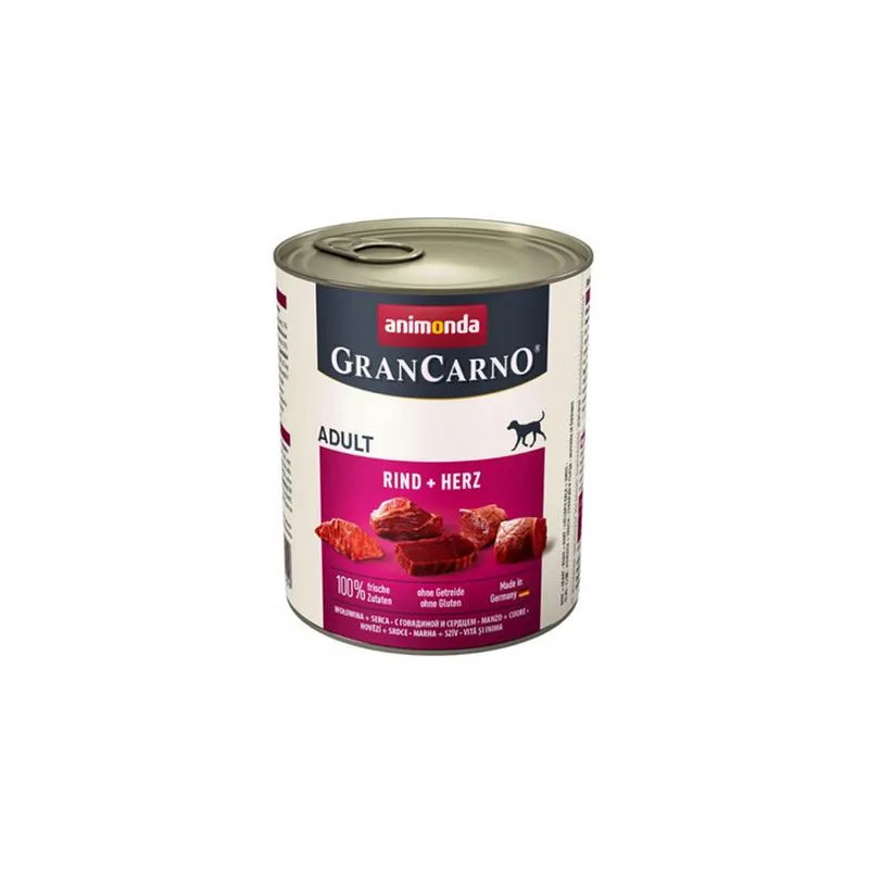 Animonda GRANCARNO® pes dospělý hovězí a srdíčka bal. 6 x 800g konzerva
