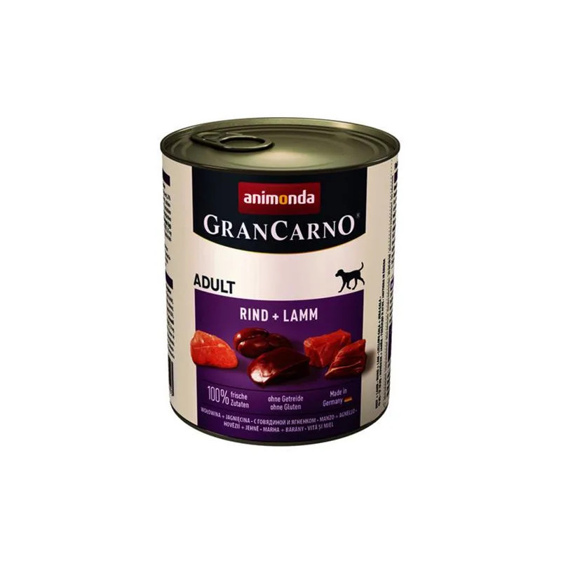 Animonda GRANCARNO® pes dospělý hovězí a jehněčí bal. 6 x 800g konzerva