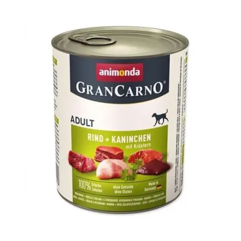 Animonda GRANCARNO® pes dospělý hovězí, králík, bylinky bal. 6 x 800g konzerva