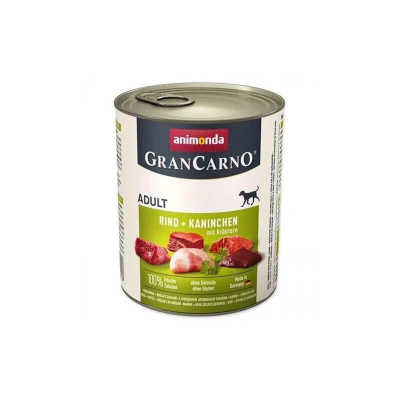 Animonda GRANCARNO® pes dospělý hovězí, králík, bylinky bal. 6 x 800g konzerva