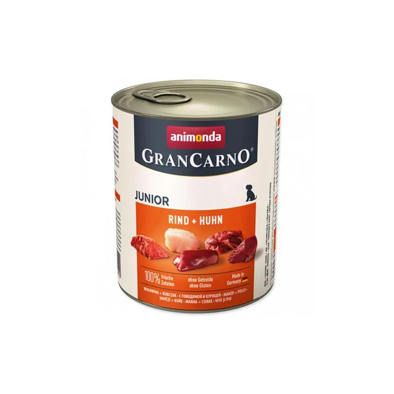 Animonda GRANCARNO® dog junior hovězí a kuře bal. 6 x 800g konzerva