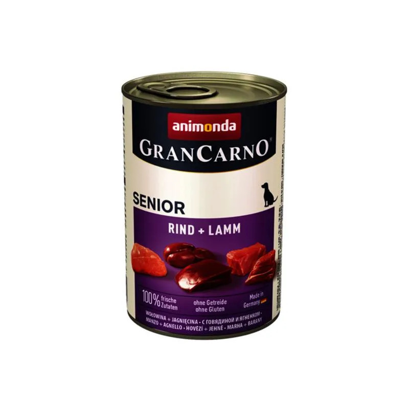 Animonda GRANCARNO® pes senior hovězí a jehně bal. 6 x 400g konzerva