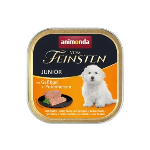 Animonda Vom Feinsten dog PUPPY drůbeží a krůtí srdíčka bal. 11 x 150 g