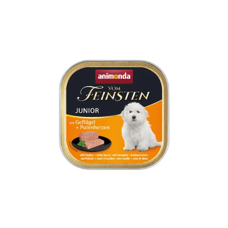 Animonda Vom Feinsten dog PUPPY drůbeží a krůtí srdíčka bal. 11 x 150 g