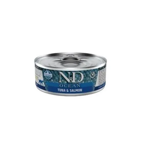Konzerva  N&D kočka OCEAN tuňák & losos 70 g