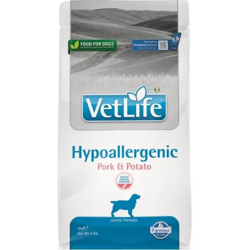 Farmina Vet Life pes hypoalergenní, vepřové & brambor 2 kg