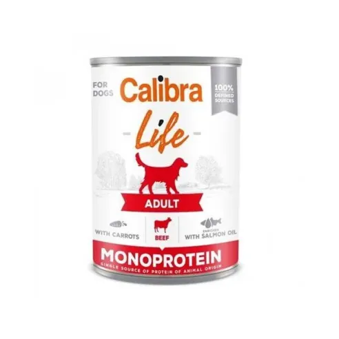Calibra KONZERVA dog Adult Life Hovězí & Mrkev 6 x 400g