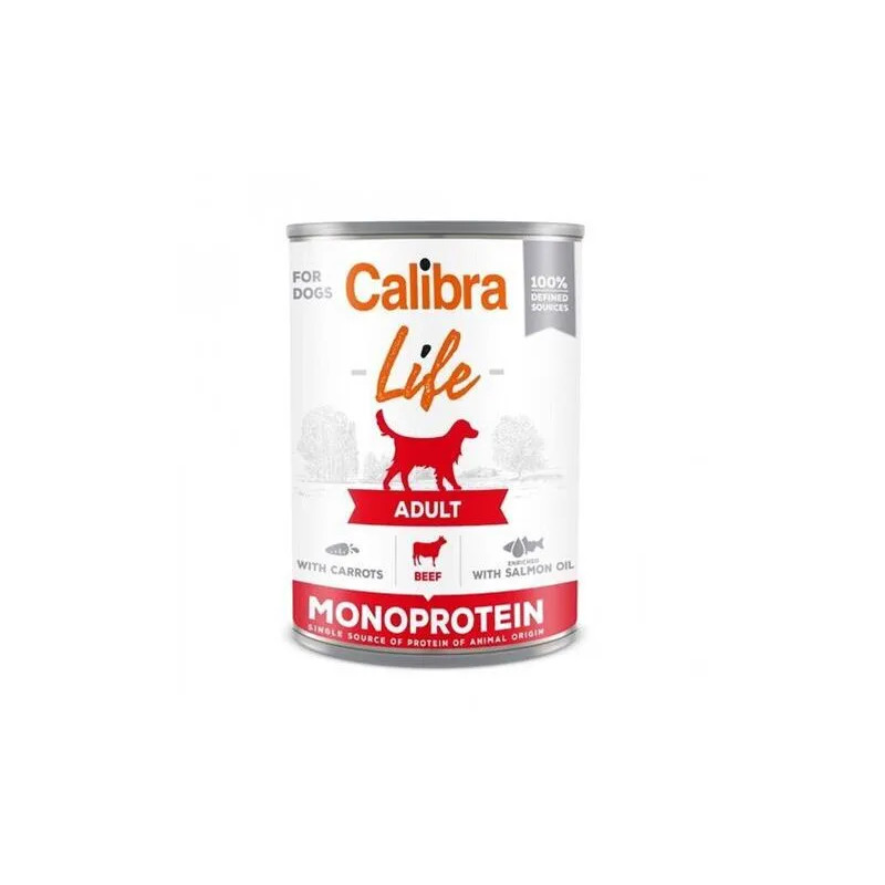 Calibra KONZERVA dog Adult Life Hovězí & Mrkev 6 x 400g