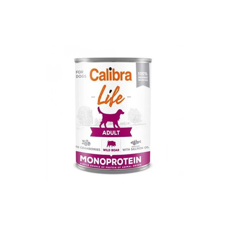 Calibra KONZERVA dog Adult Life Divoké prase & Brusinky 6 x 400g