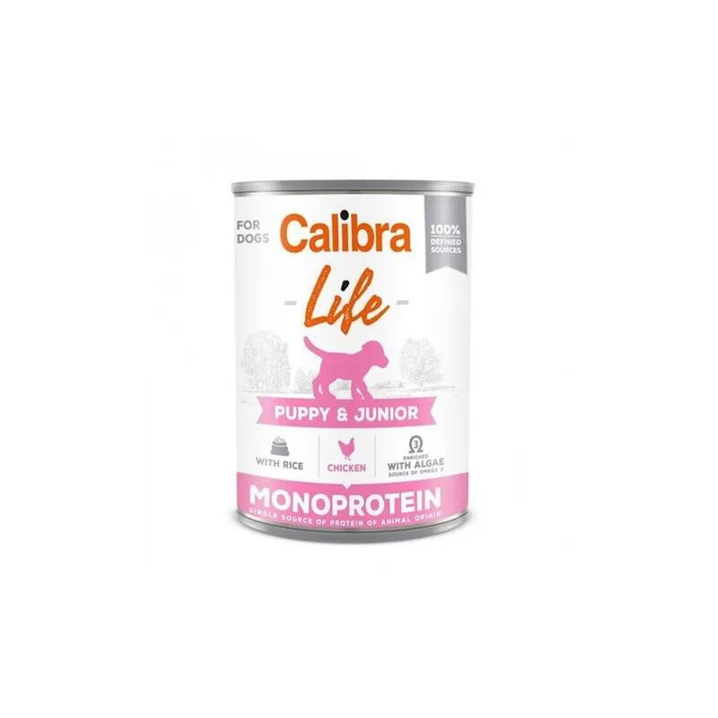 Calibra KONZERVA dog Puppy & Junior Life Kuře & Rýže 6 x 400g