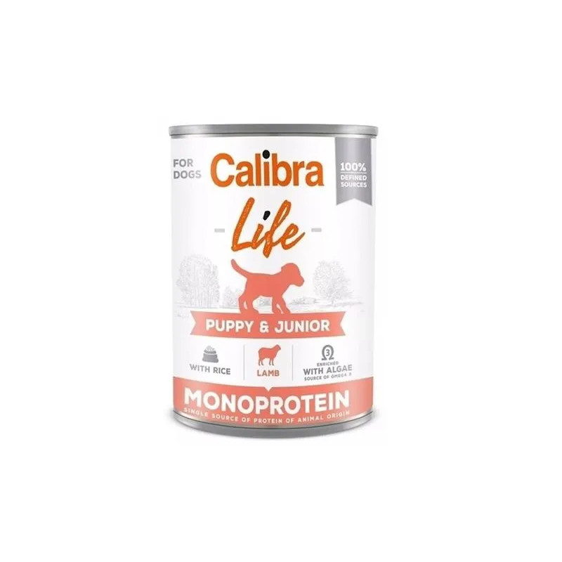 Calibra KONZERVA pes Puppy & Junior Life Jehněčí & Rýže 6 x 400g