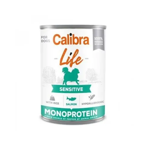 Calibra KONZERVA dog Adult Life sensitive Losos & Rýže 6 x 400g