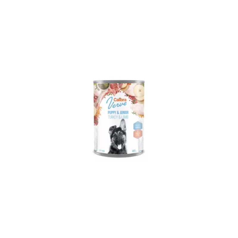 Calibra KONZERVA pro psy Puppy & Junior Verve Krůta & Jehněčí 6 x 400g
