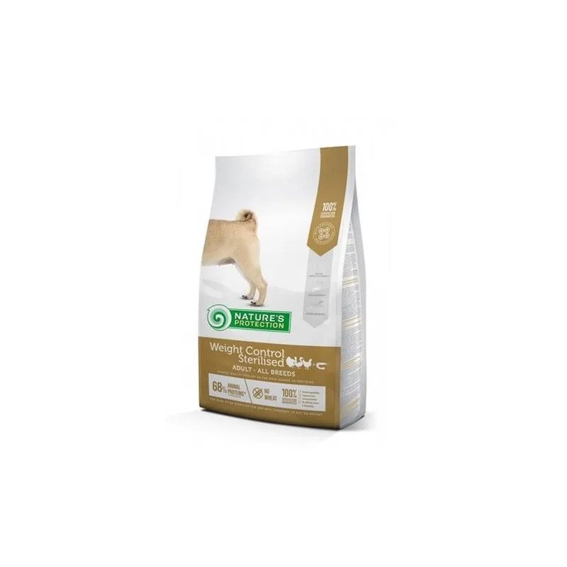 Natures P dog adult weight control sterilised drůbež s krillem všechna plemena 4 kg