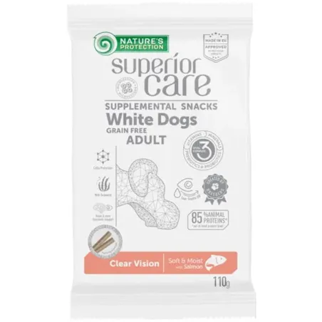 Pamlsek Natures P Superior Care white dog Clear Vision Grain free Salmon 110 g