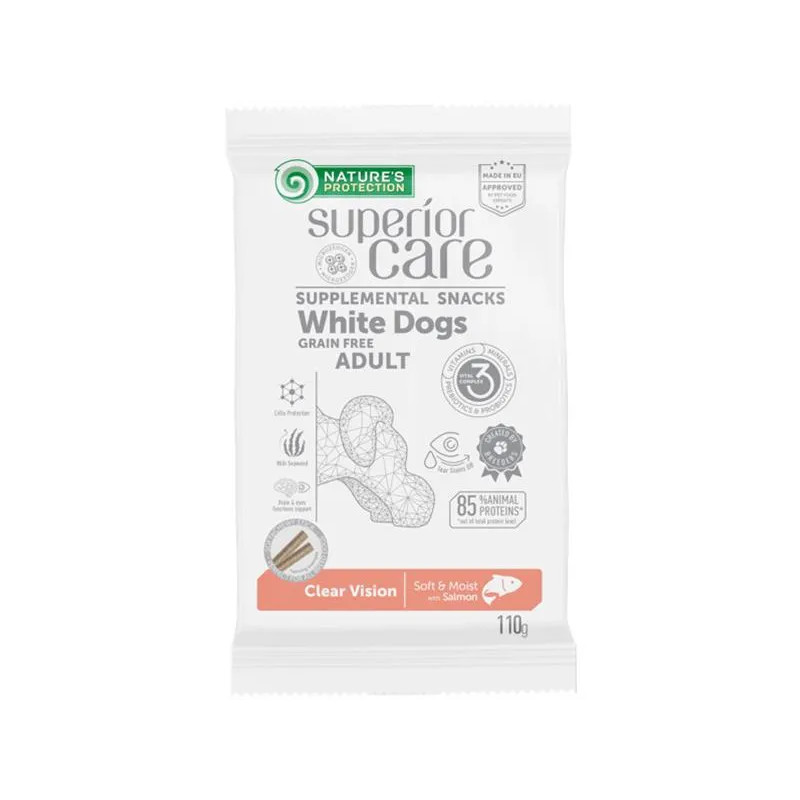 Pamlsek Natures P Superior Care white dog Clear Vision Grain free Salmon 110 g