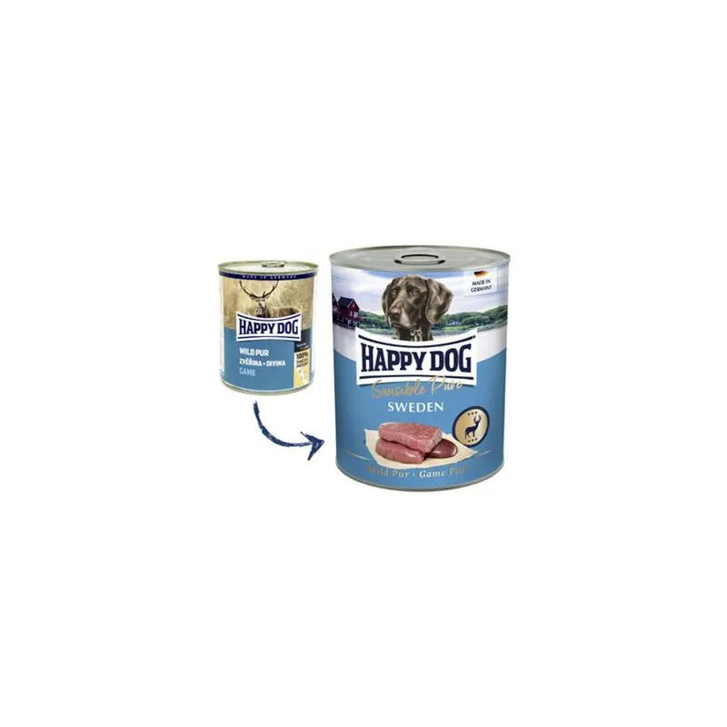 Happy Dog PREMIUM - Fleisch Pur - jelení maso konzerva 400 g