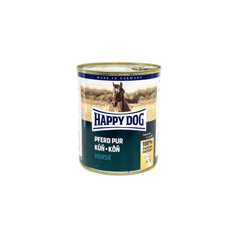 Happy Dog PREMIUM - Fleisch Pur - koňské maso konzerva 800 g