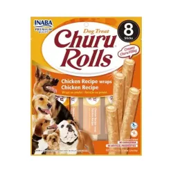 Pamlsek Inaba Churu Rolls dog Kura 8 x 8 ks 768 g