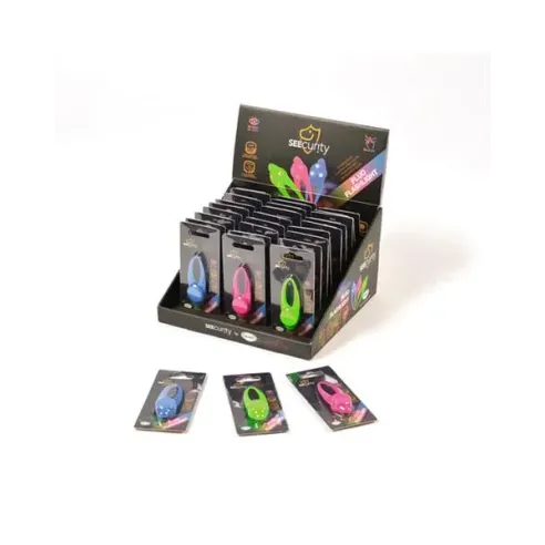 Přívěsek na obojek DUVO+ LED svítící, silikonový (modrý, zelený, růžový) 8x3cm