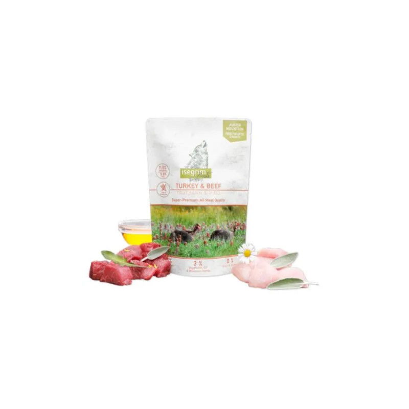 ISEGRIM dog Junior Isegrim Roots, Turecko & Hovězí bal. 7 x 410 g kapsičky