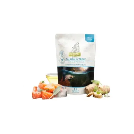 ISEGRIM dog Adult Isegrim Roots, Losos & Pstruh bal. 7 x 410 g kapsičky
