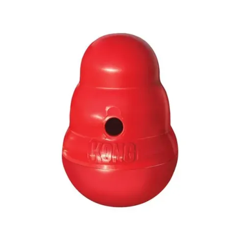 Hračka Kong Dog Wobbler, plnící, červená, plast, L