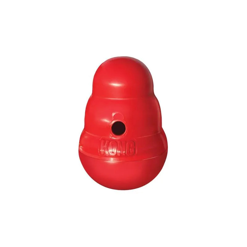 Hračka Kong Dog Wobbler, plnící, červená, plast, L