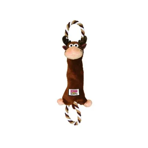 Hračka Kong Dog Knots Přetahovadlo Sob, pískací, polyester, M/L