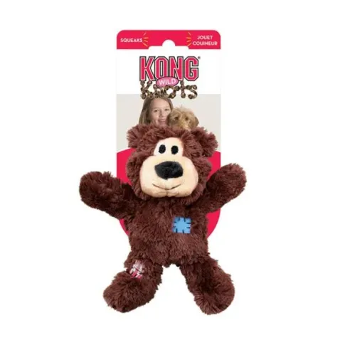 Hračka Kong Dog Wild Knots Přetahovadlo Medvídek s pískátkem, polyester, S/M