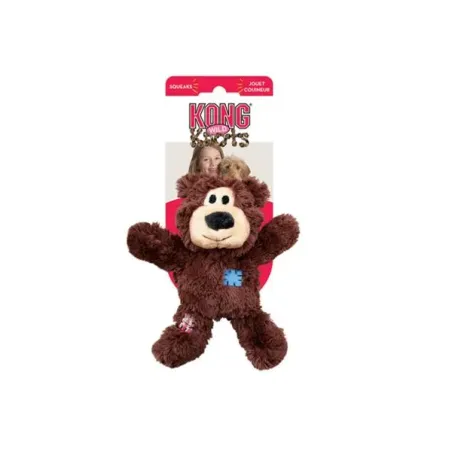 Hračka Kong Dog Wild Knots Přetahovadlo Medvídek s pískátkem, polyester, M/L