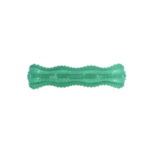 Hračka Kong Dog Squeezz Dental Tyč, plnící, modro-zelená, termoplastická guma, M