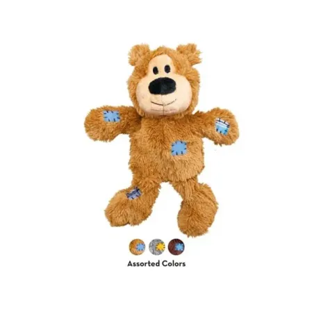 Hračka Kong Dog Wild Knots Přetahovadlo Medvídek s pískátkem, polyester, XS