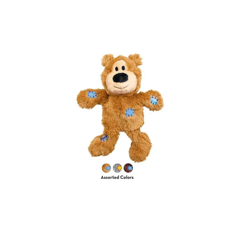 Hračka Kong Dog Wild Knots Přetahovadlo Medvídek s pískátkem, polyester, XS