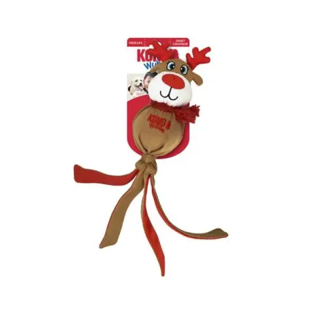 Hračka Kong Dog Holiday Wubba (santa-sob-sněhulák), polyester, L